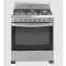 Acros 30" 6 Burner Gas Stove With S/Steel Top- Silver