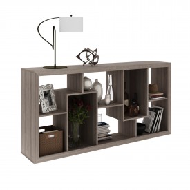 Bookcase Organiser 8 Tier Upright/ Horizontal Oak