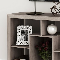Bookcase Organiser 8 Tier Upright/ Horizontal Oak