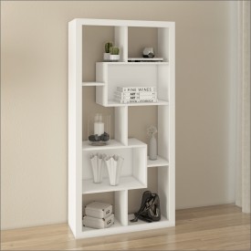 Bookcase Organiser 8 Tier Upright/ Horizontal White