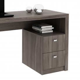 Office Desk with 2 Side Draws, Oak