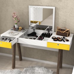 Dressing Table With 2 Draws &  Lift Up Mirror