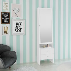 Standing Mirror with Jewelry Storage