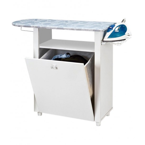 Ironing Board with Cupboard & Laundry Hamper