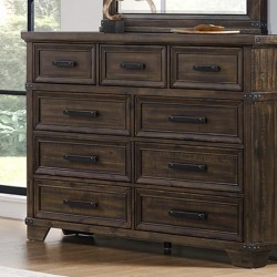 Colorado City Dresser with Mirror ONLY- Charcoal