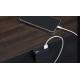 Colorado City Night Stand with USB- Charcoal