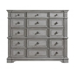 Glenmore 15-Drawer Mansion Chest- Grey