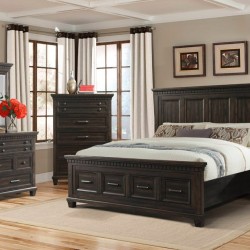 McCabe Queen 4pc Storage Bedroom (QB, NS, Dresser, Mirror)