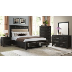 Norwich Queen 4pc Queen Bedroom (QB, NS, Dresser, Mirror)