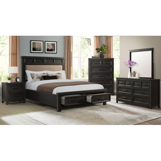Norwich Queen 4pc Queen Bedroom (QB, NS, Dresser, Mirror)