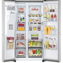 LG 27cuft S/Side Refrigerator With Water Dispenser- Platinum Silver