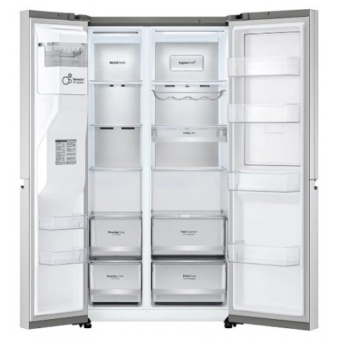 LG Side By Side Refrigerator- Silver 