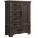 Colorado City 6 Drawer /1 Door Chest - Charcoal