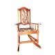 Rocking Chair Teak with Cushioned Back