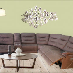 Living Room Sectional 6-Piece, 3 Power Recliner