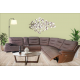 Living Room Sectional 6-Piece, 3 Power Recliner
