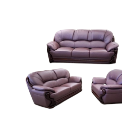Rio 3pc Microfiber Leather Air Living Room Suite