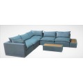 Living Room L Shaped Sectional, Large with 2 Consoles