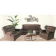 Living Room Suite 3pc, 5 Recliner with Single Glider