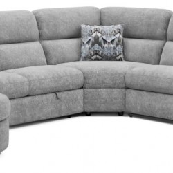 Riviera Living Room Sectional with 2 Powered Recliner, Pullout Bed & Chaise